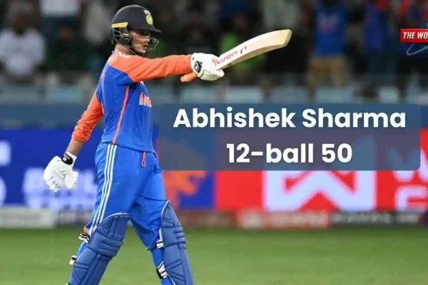 Abhishek Sharma 12-ball fifty