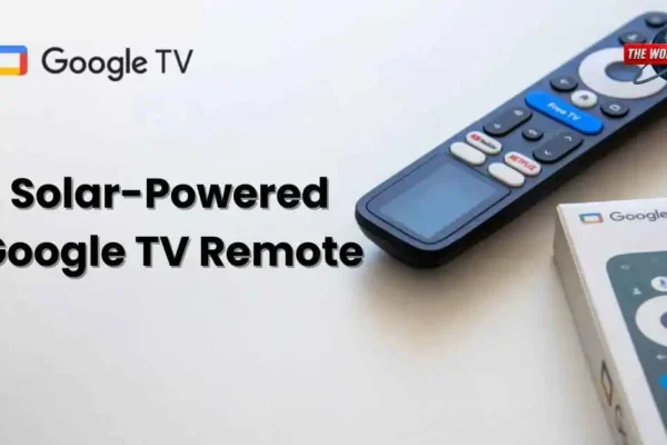 solar-powered Google TV remote
