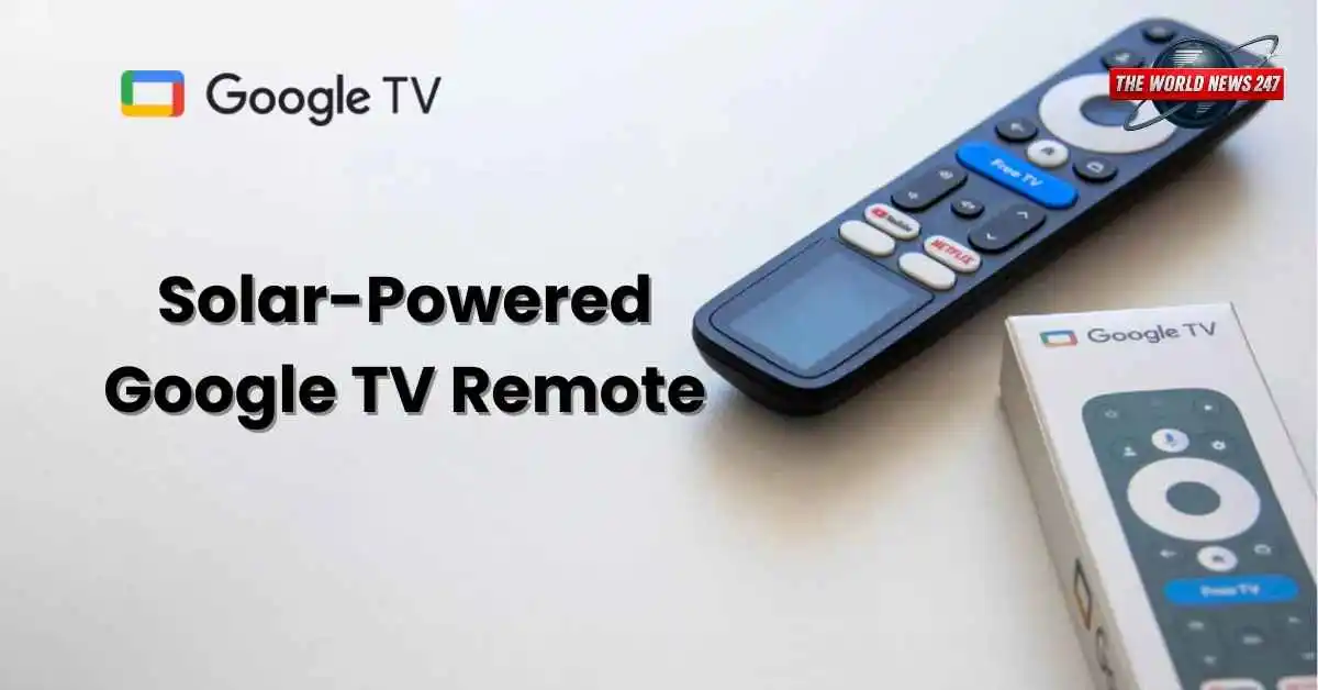 solar-powered Google TV remote