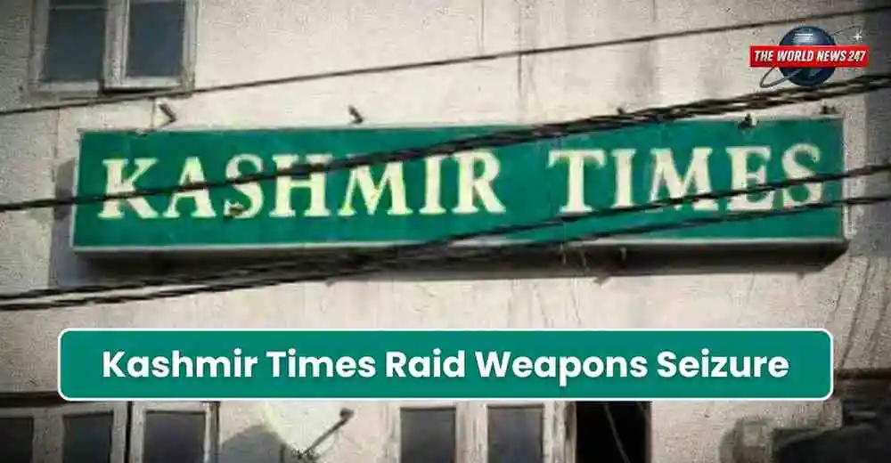 Kashmir Times raid weapons seizure