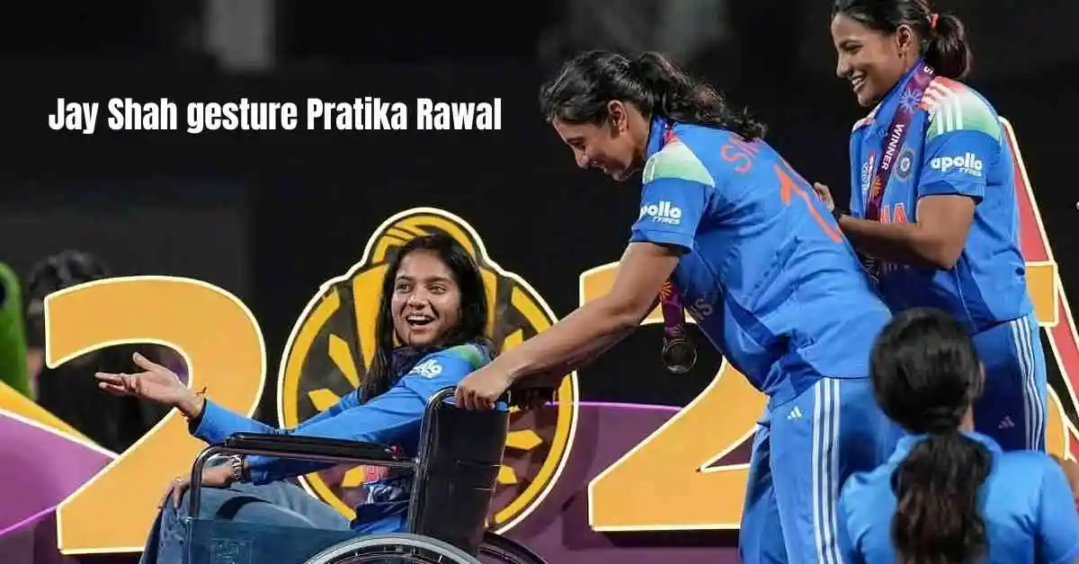 Jay Shah gesture Pratika Rawal