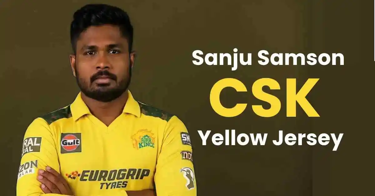 Sanju Samson CSK yellow jersey