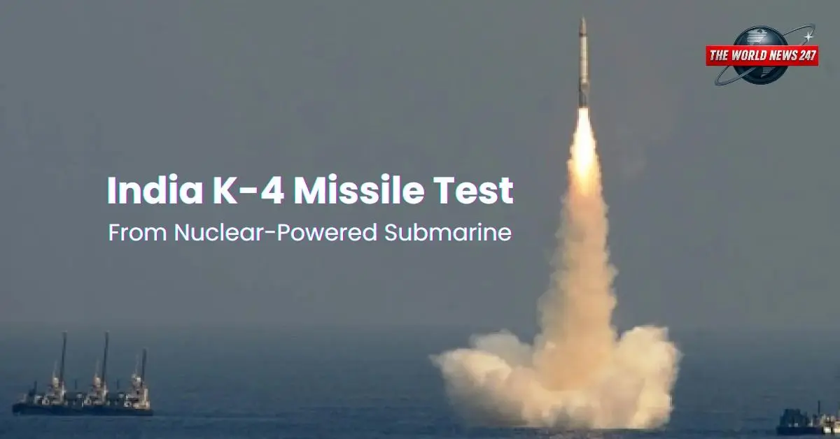 India K-4 missile test