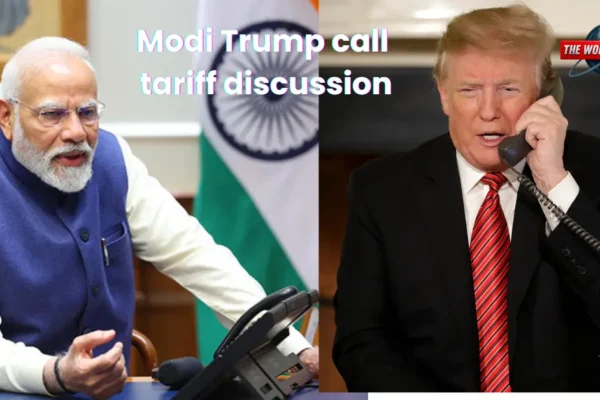 Modi Trump call tariff discussion