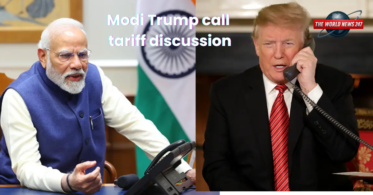 Modi Trump call tariff discussion